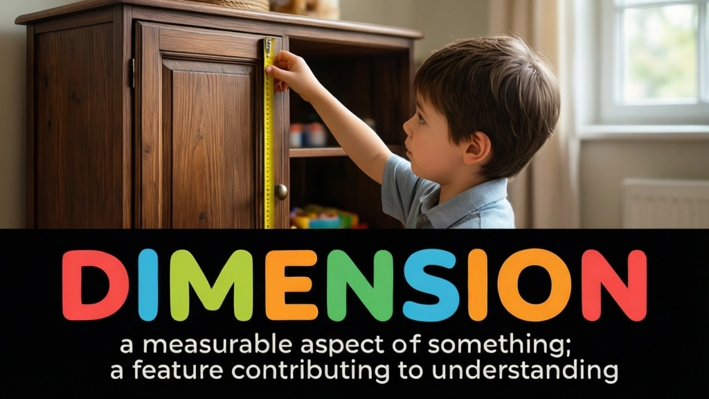English Illustration for dimension